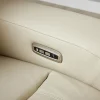 Newport 6-Piece Almond Leather Power Reclining Sectional with Chaise
