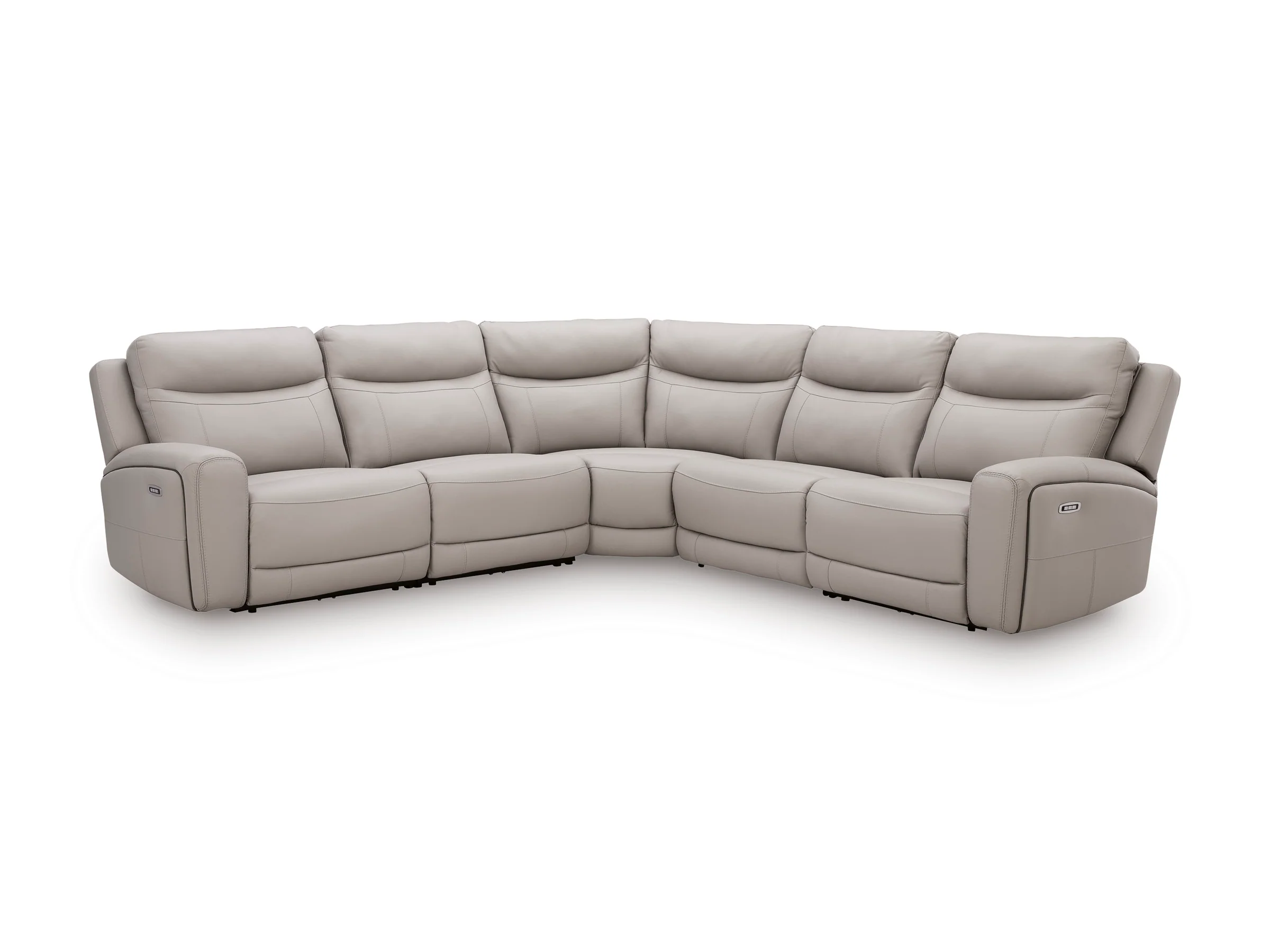 Gravier 5-Piece Power Reclining Sectional with Power Armless Recliner