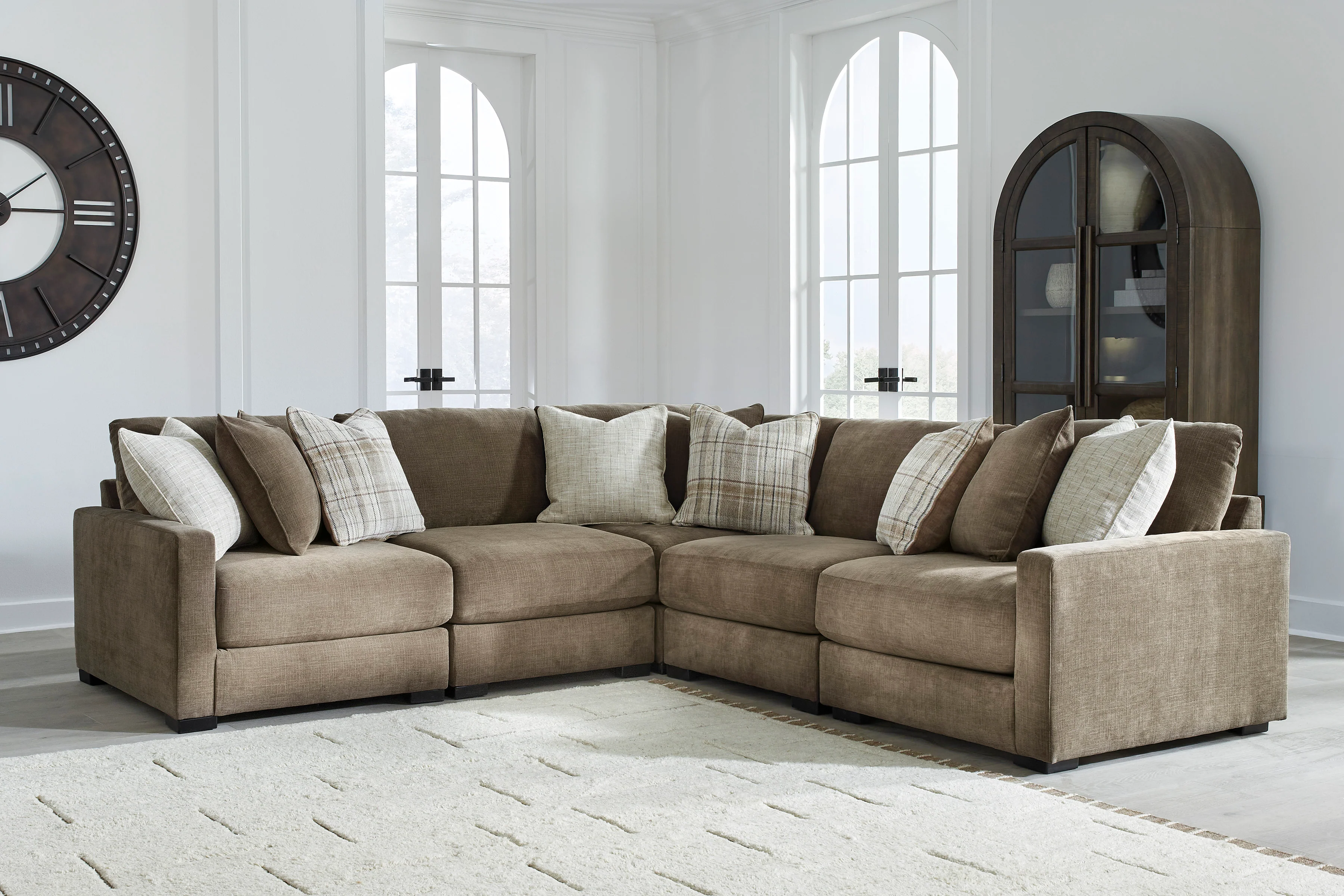 Ashley Camellia-Court 5-Piece Sectional
