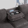Amir 2-Piece Sectional with Sofa Bed