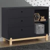 Poppy 3 Drawer Dresser with Cubbies