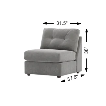 Modular One Armless Chair