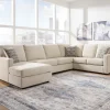 Edenfield 3-Piece Linen Sectional with Chaise