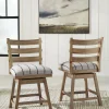 Ridgester Upholstered Counter Height Swivel Bar Stool