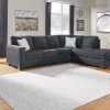 Altari 2-Piece Slate Sleeper Sectional with Chaise