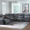 ModZ 6-Piece Power Reclining Sectional with Audio Console