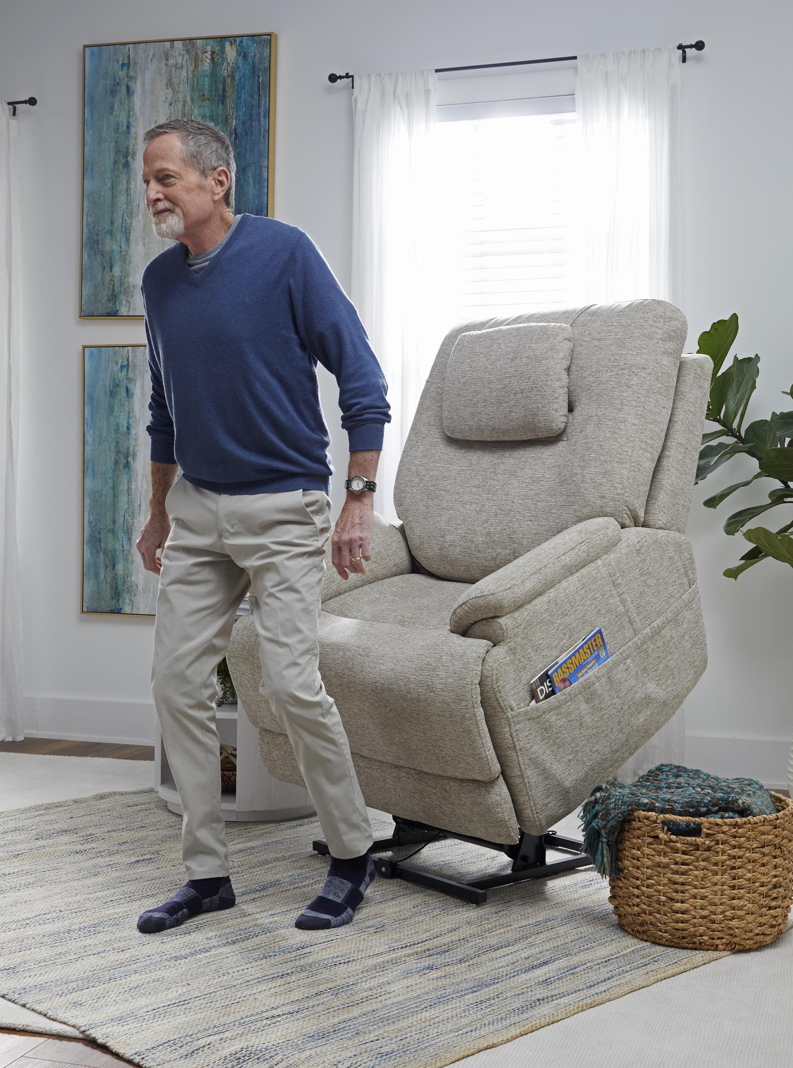 Zecliner Model 2 Plus Power Lift Recliner with Heat and Massage