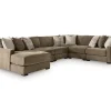 Ashley Camellia-Court 6-Piece Sectional with Chaise