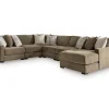 Ashley Camellia-Court 6-Piece Sectional with Chaise