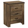 Trinell 2-Drawer Nightstand