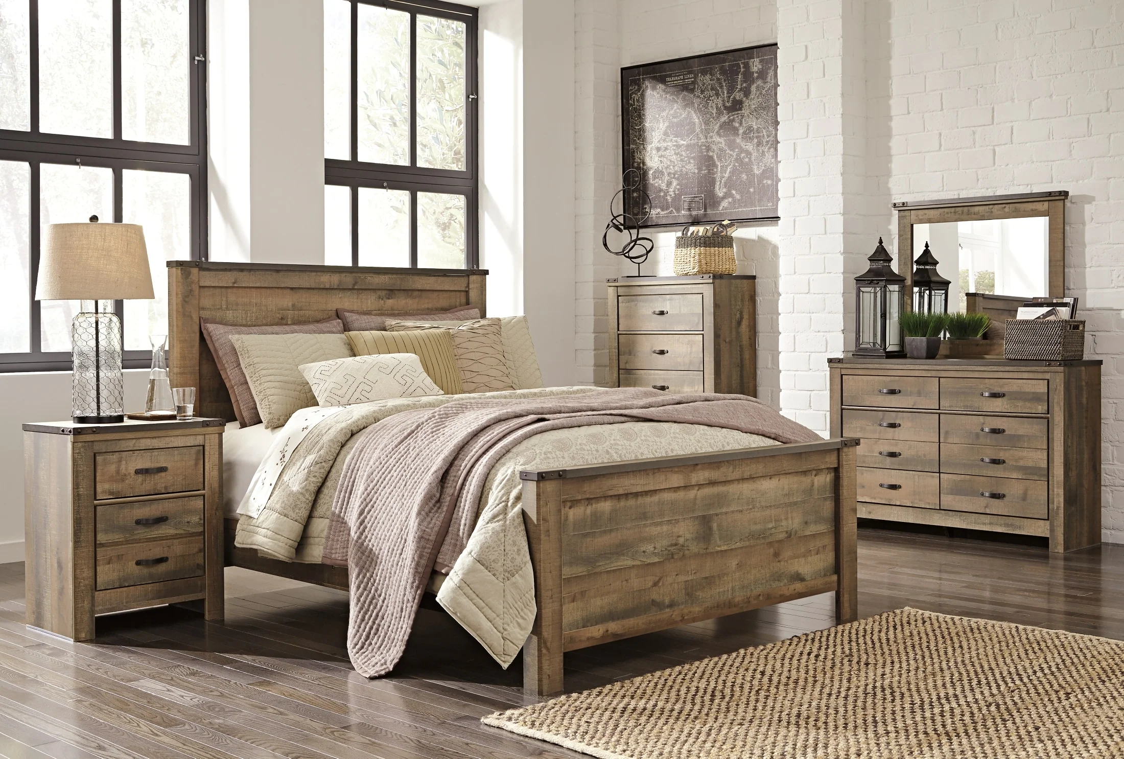 Trinell 2-Drawer Nightstand