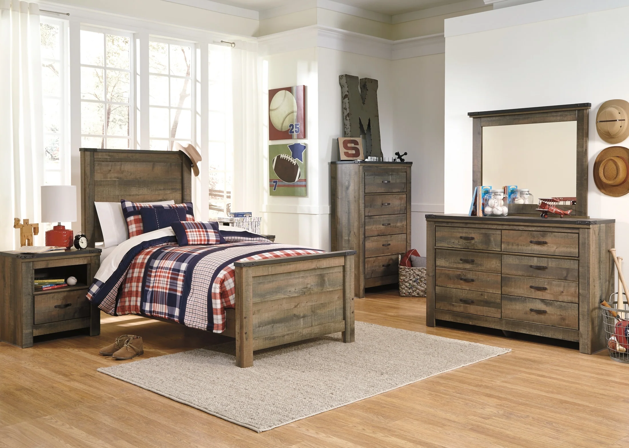 Trinell 2-Drawer Nightstand