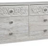Paxberry 6 Drawer 53" Dresser
