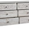 Paxberry 6 Drawer 53" Dresser