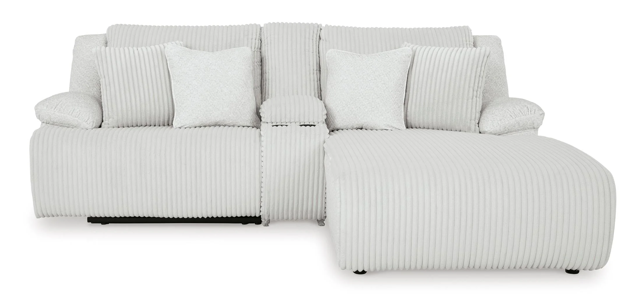 Top Tier Right Facing 3-Piece Reclining Sectional Sofa with Chaise