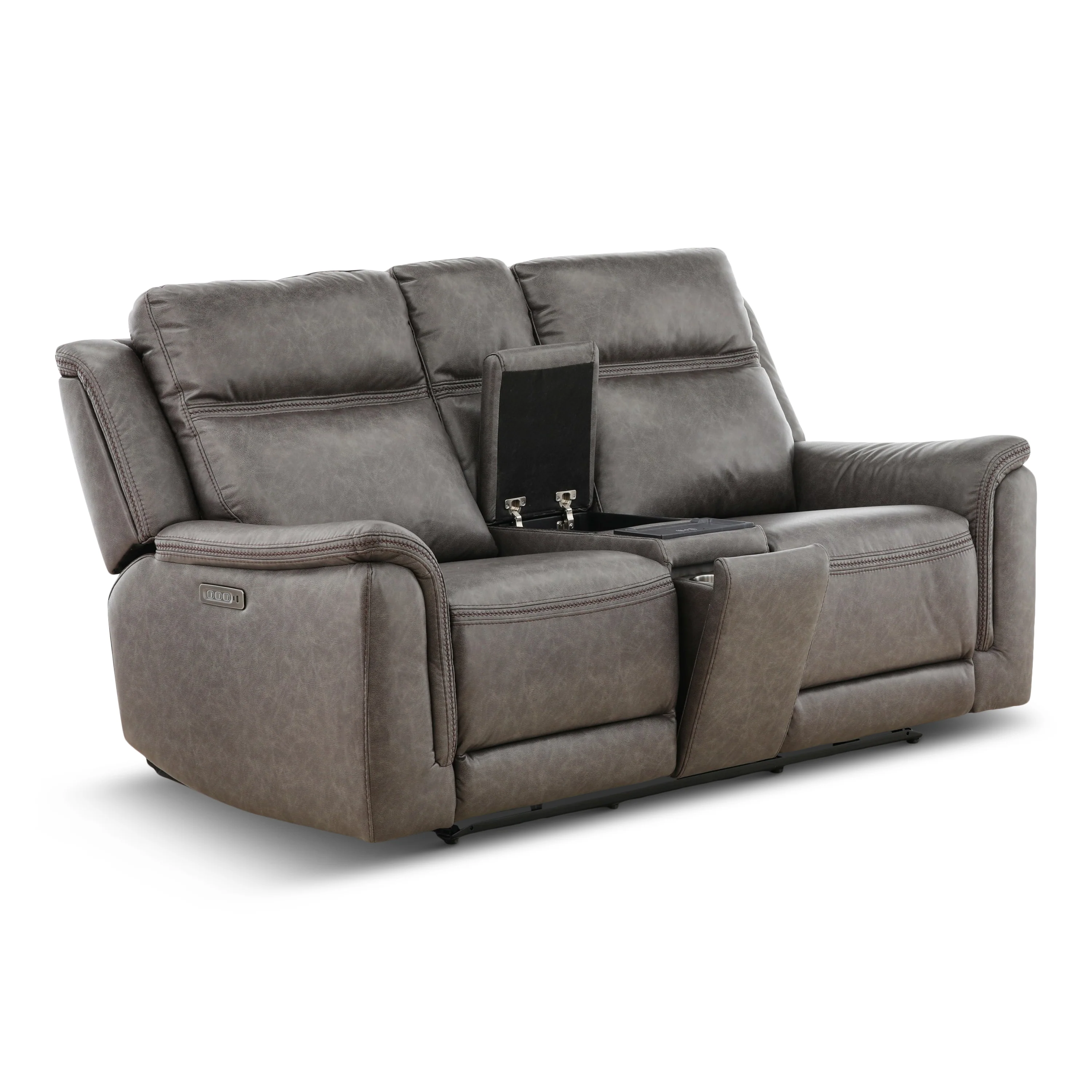 Garrison Power Reclining Console Loveseat