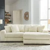 Lindyn 2-Piece Ivory Sectional with Chaise
