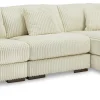 Lindyn 3-Piece Ivory Sectional with Chaise