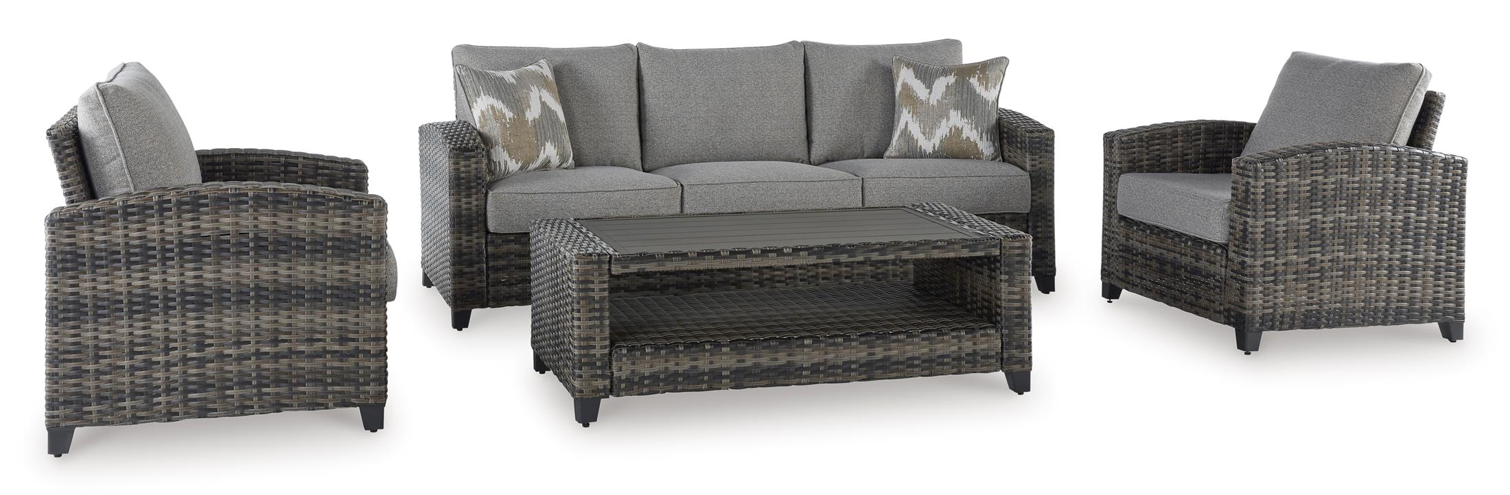 Ashley Oasis Court 4-Piece Outdoor Set