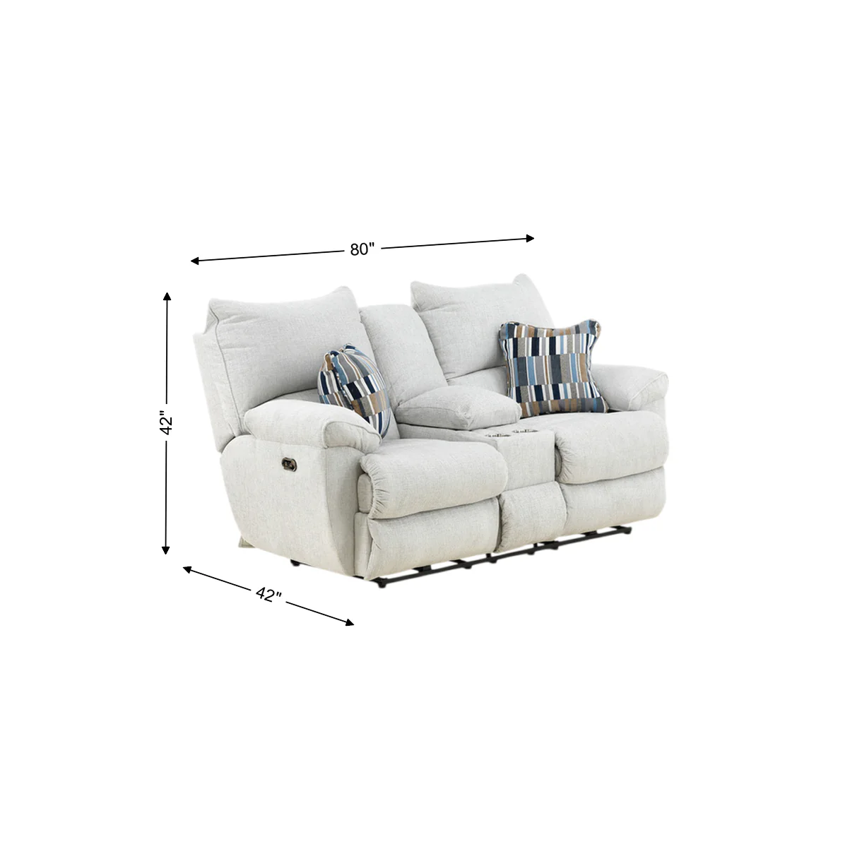 Preston Power Reclining Console Loveseat