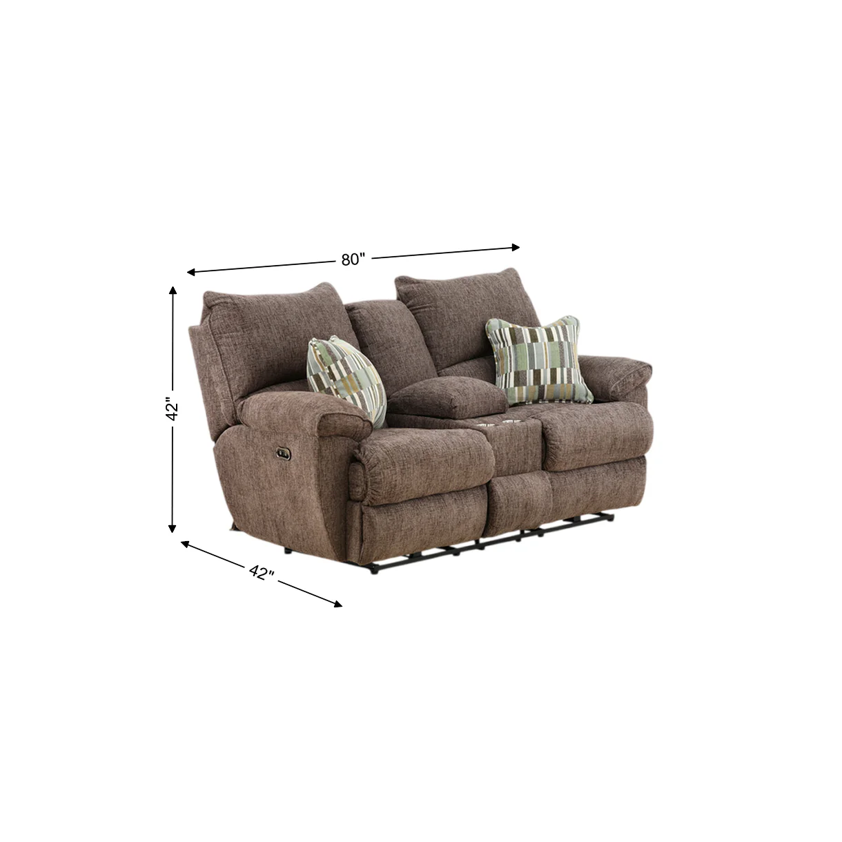 Preston Power Reclining Console Loveseat