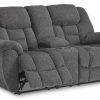 Foreside Reclining Console Loveseat