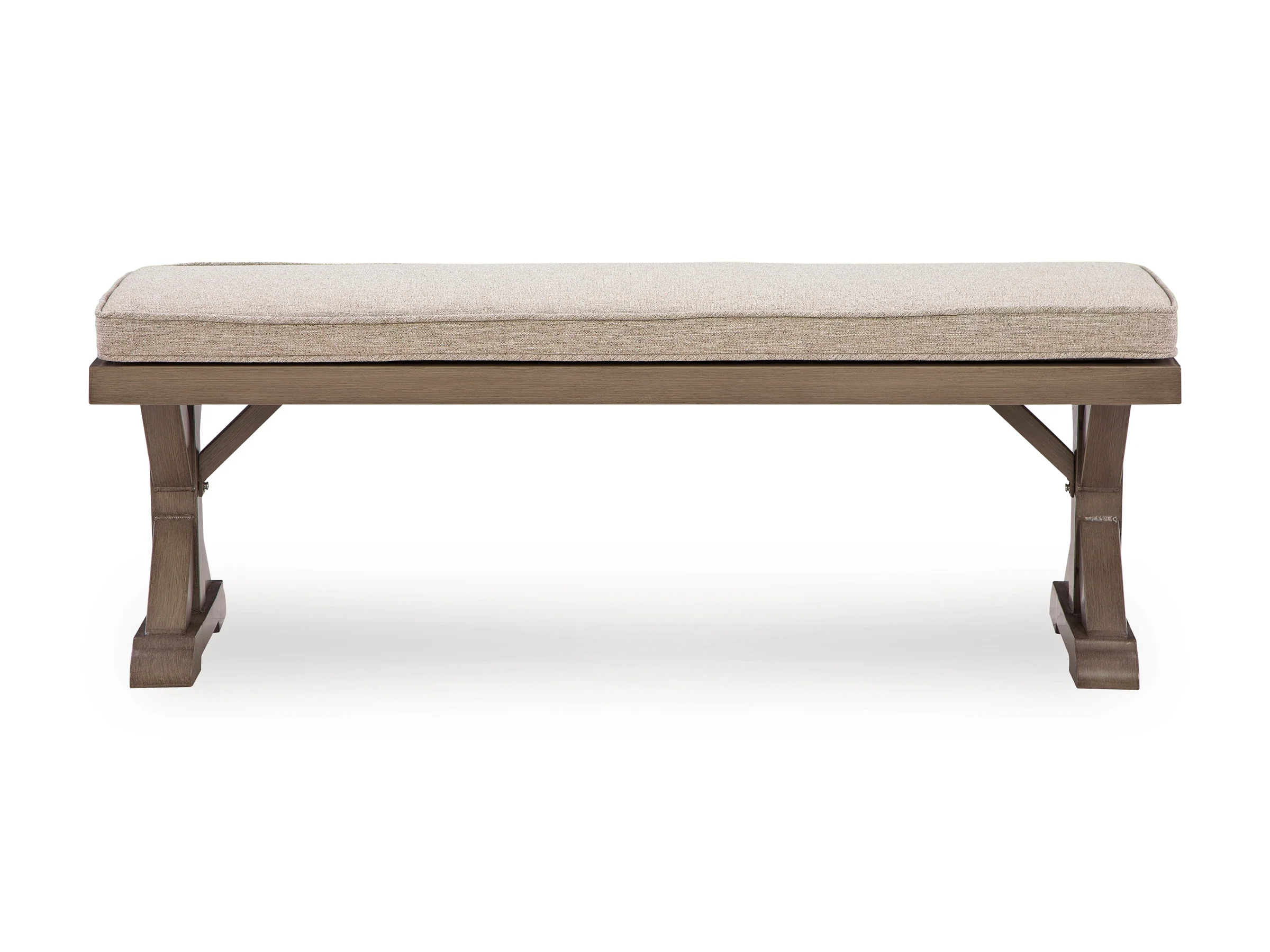 Ashley Revare Beach Outdoor Patio Bench with Cushion
