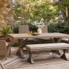 Ashley Revare Beach Outdoor Patio Bench with Cushion