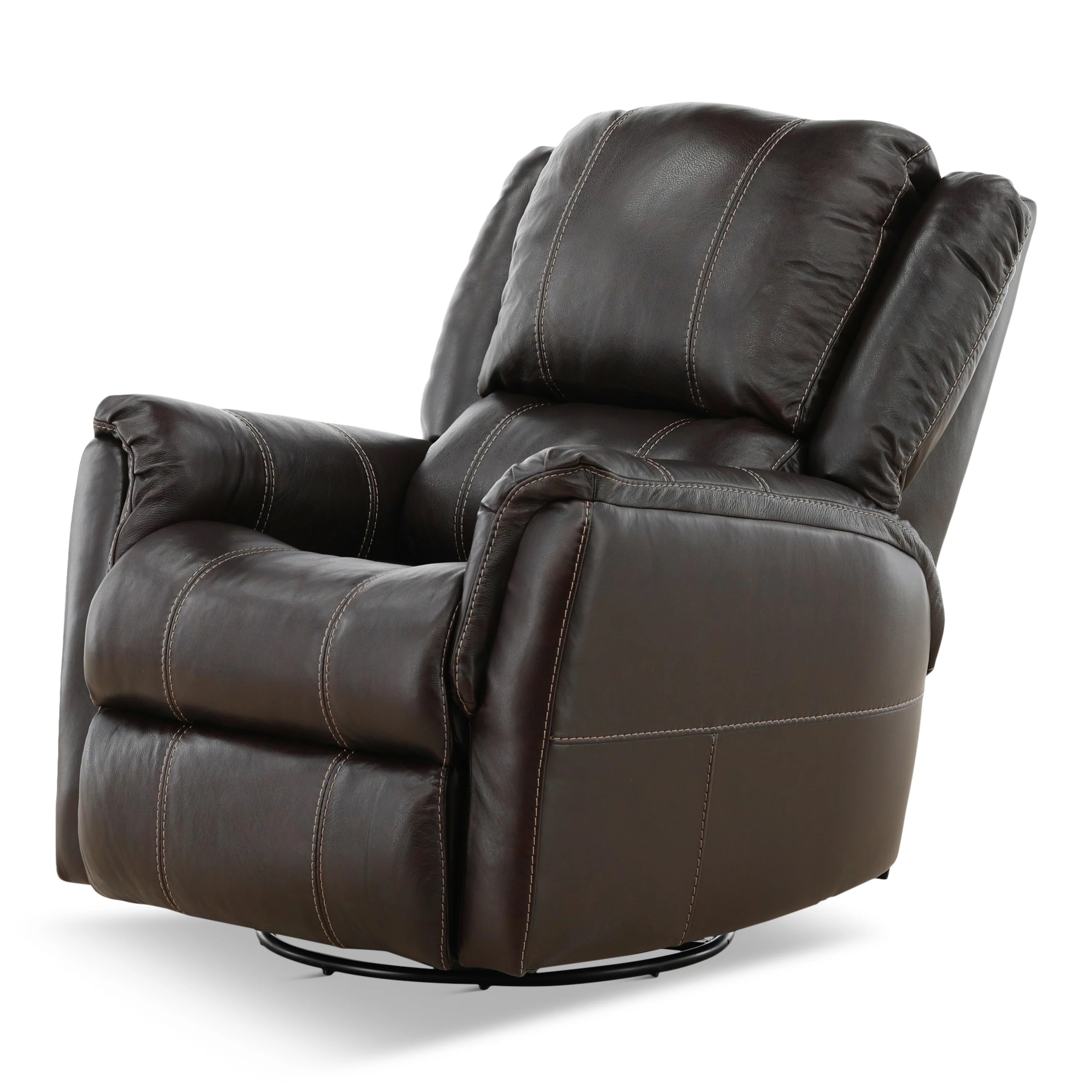 Delia Leather Swivel Glider Rocker Recliner