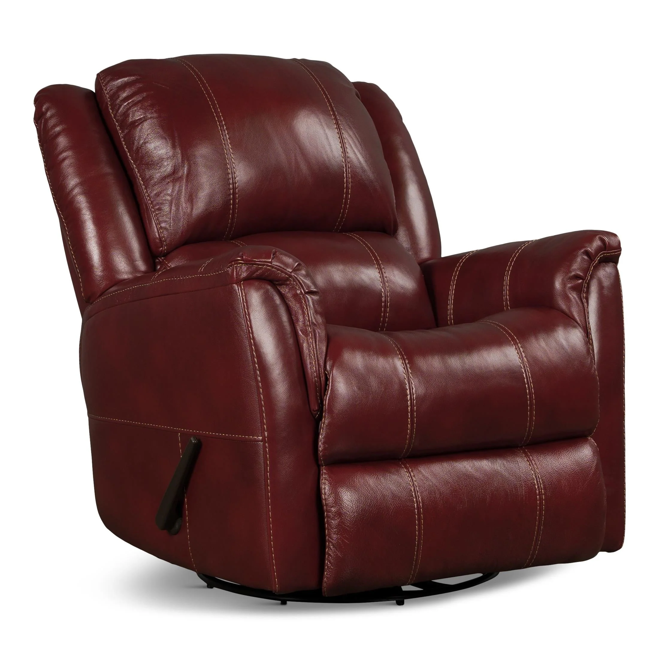 Delia Leather Swivel Glider Rocker Recliner