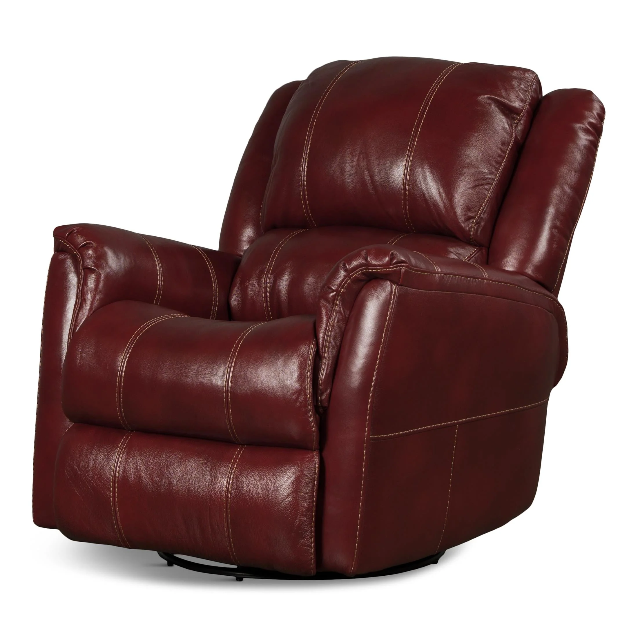 Delia Leather Swivel Glider Rocker Recliner