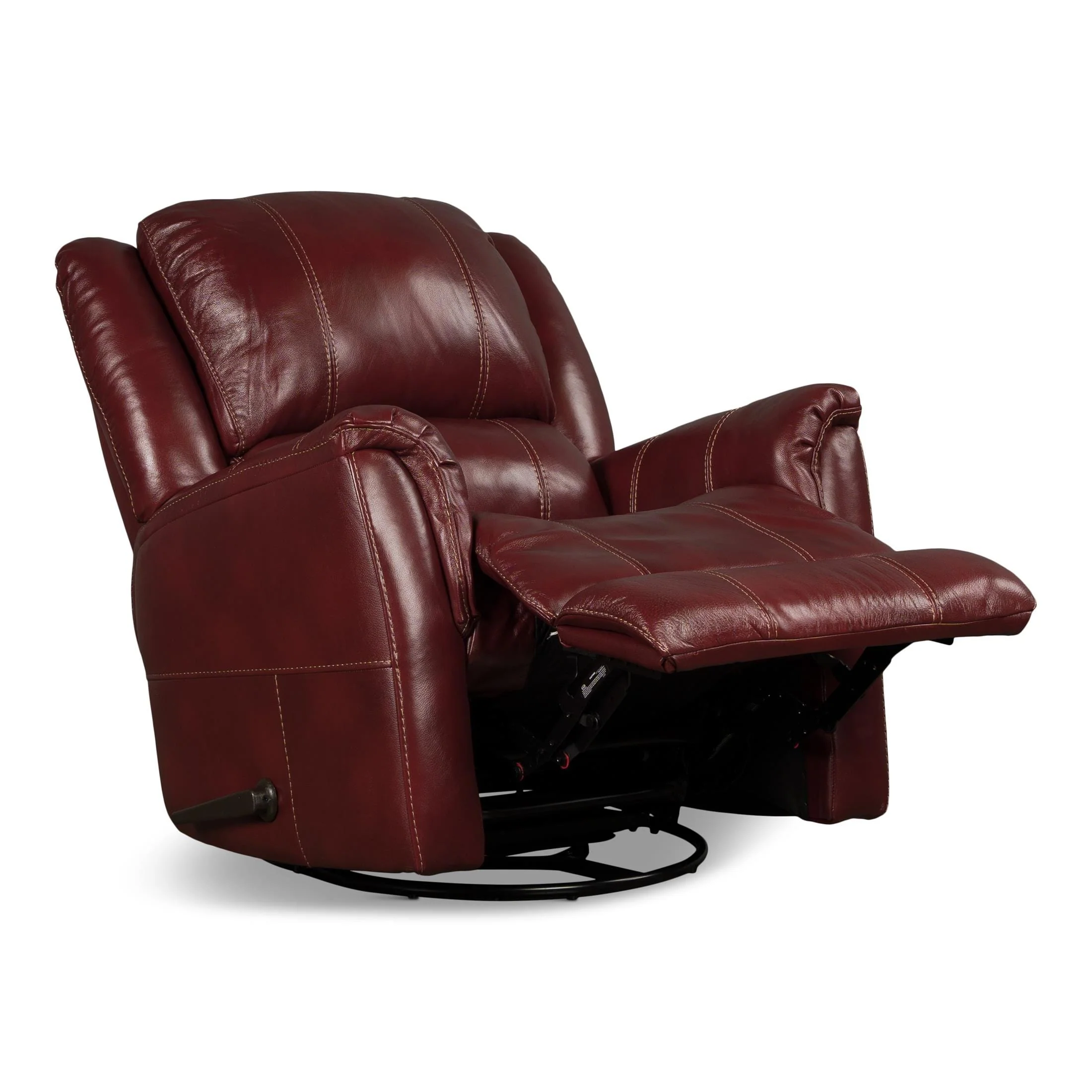 Delia Leather Swivel Glider Rocker Recliner