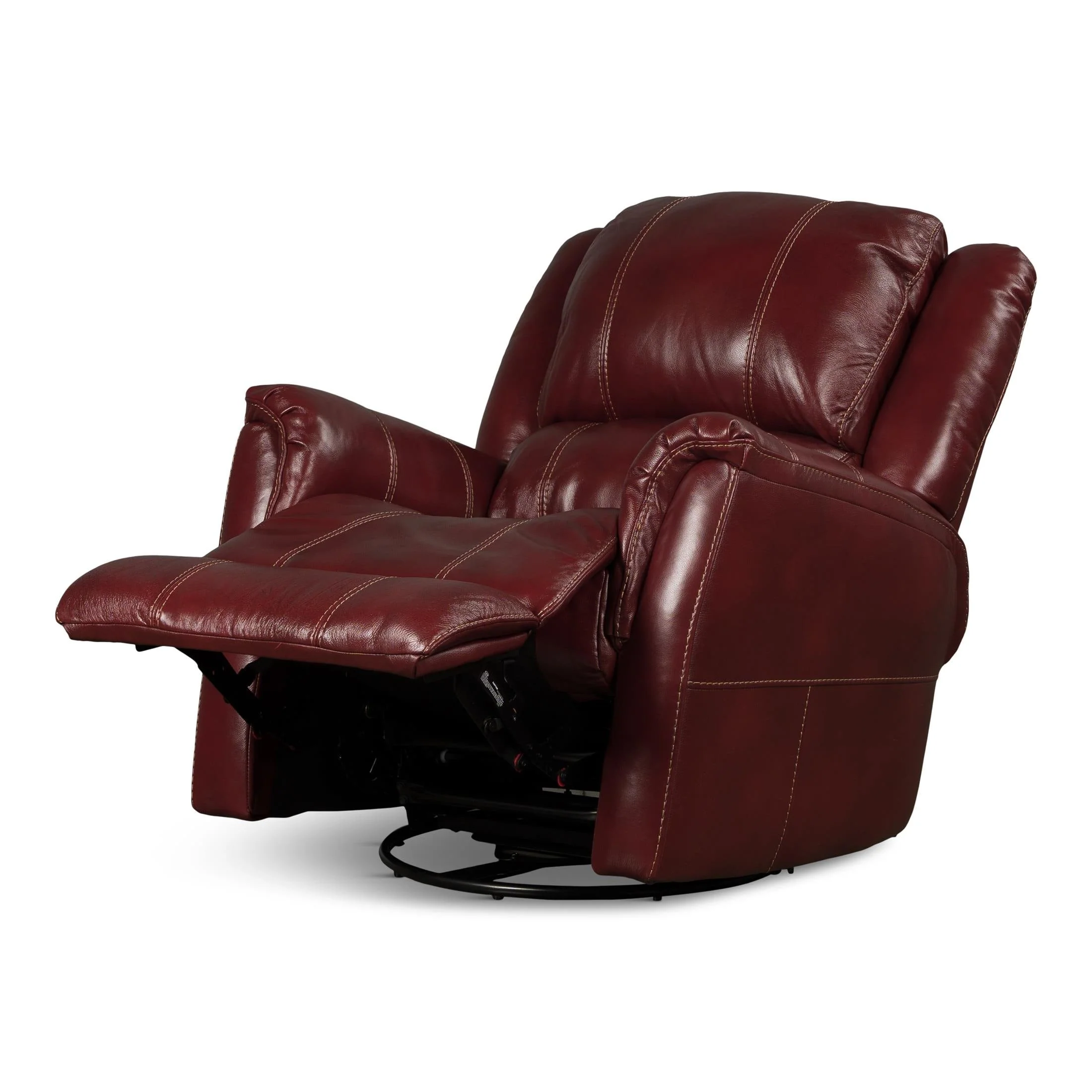 Delia Leather Swivel Glider Rocker Recliner