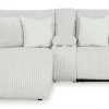 Top Tier Left Facing 3-Piece Reclining Sectional Sofa with Chaise