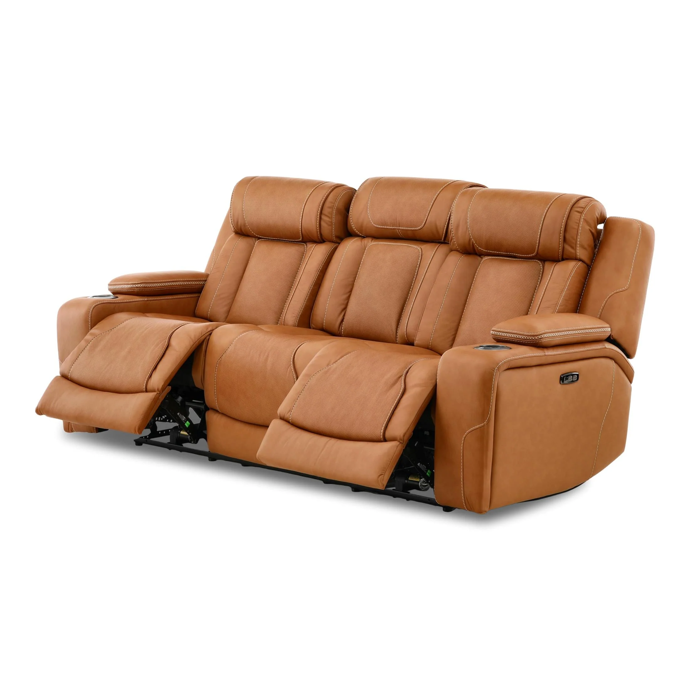 Denver Leather Power Reclining Sofa