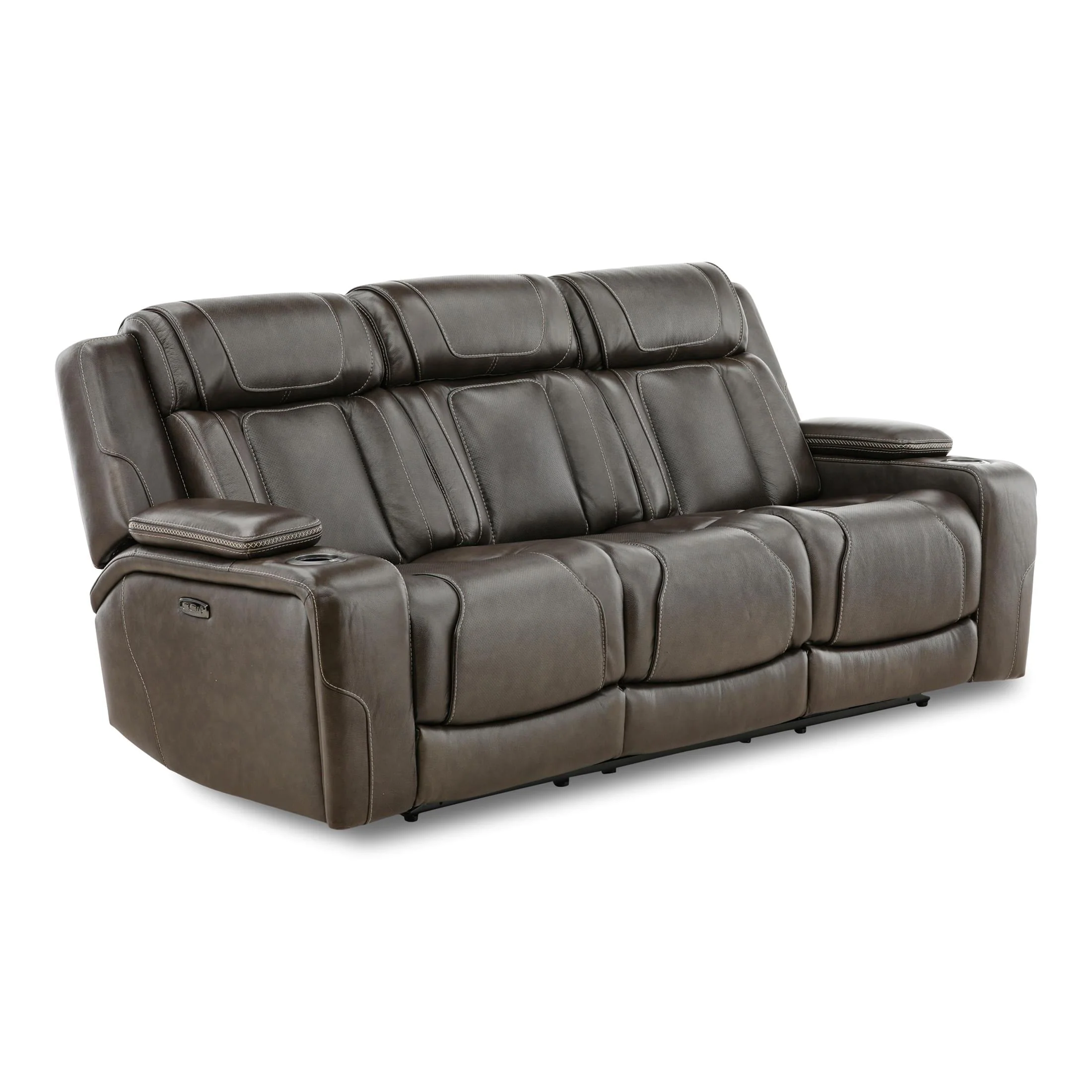 Denver Leather Power Reclining Sofa