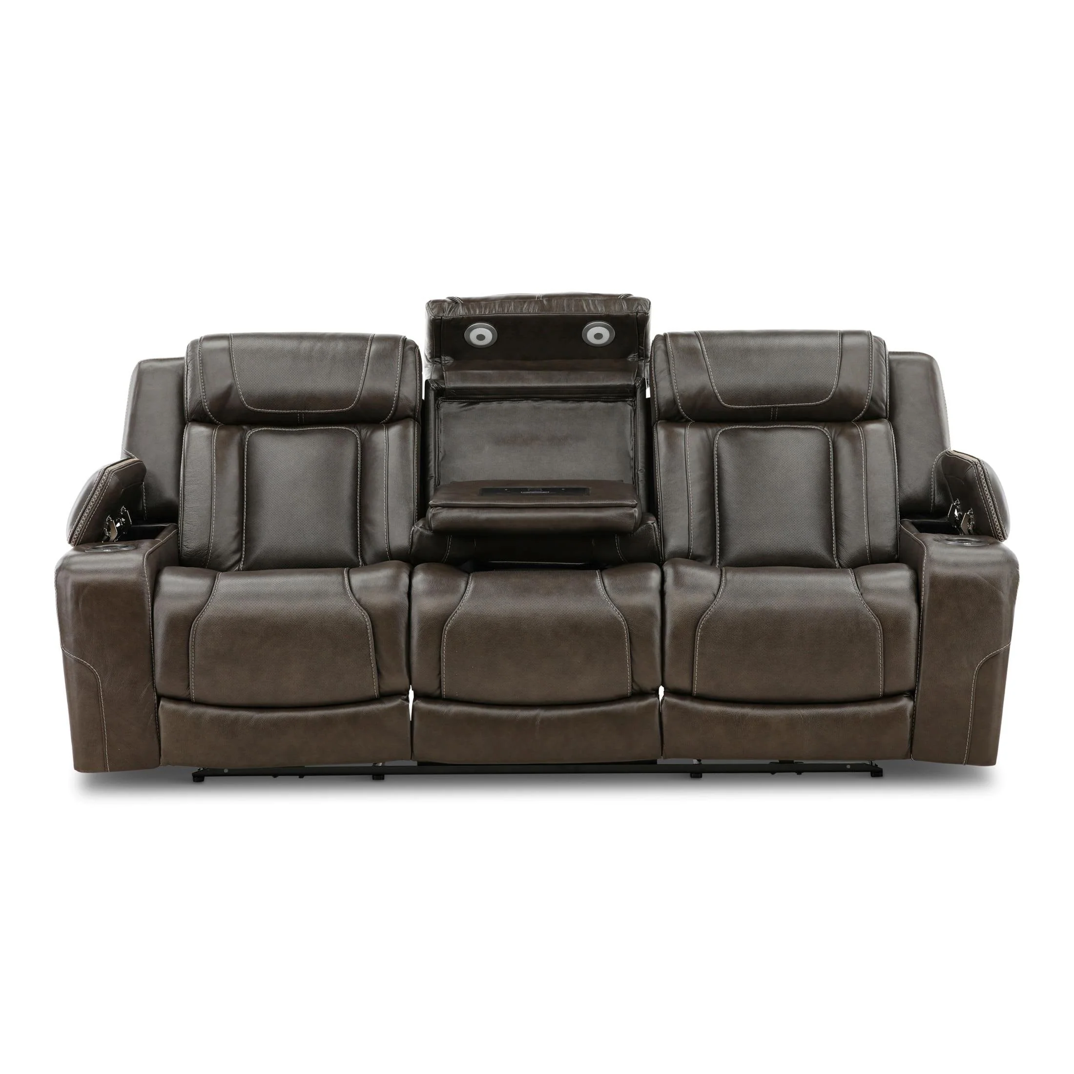 Denver Leather Power Reclining Sofa