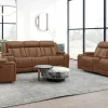 Denver Leather Power Reclining Sofa