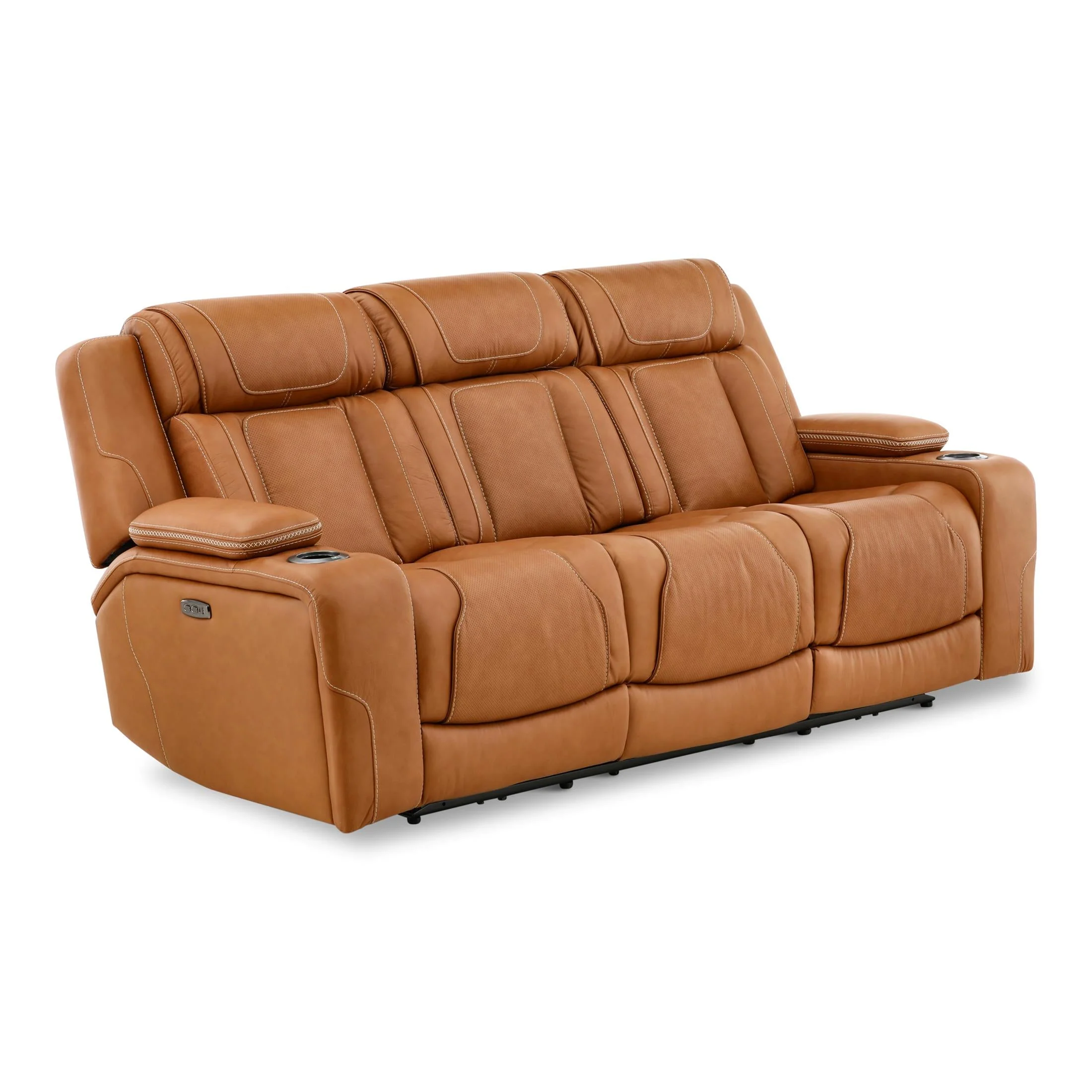 Denver Leather Power Reclining Sofa