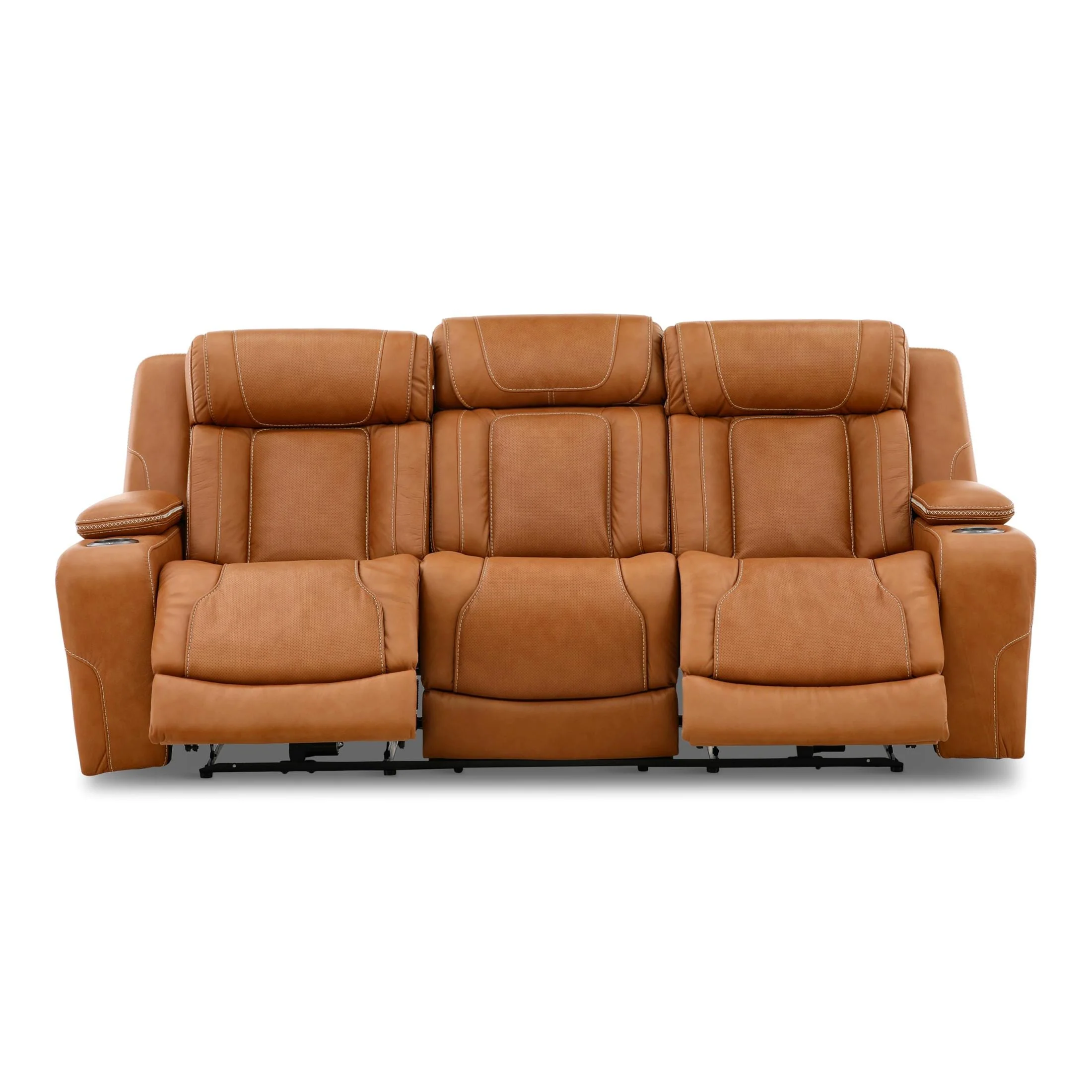 Denver Leather Power Reclining Sofa