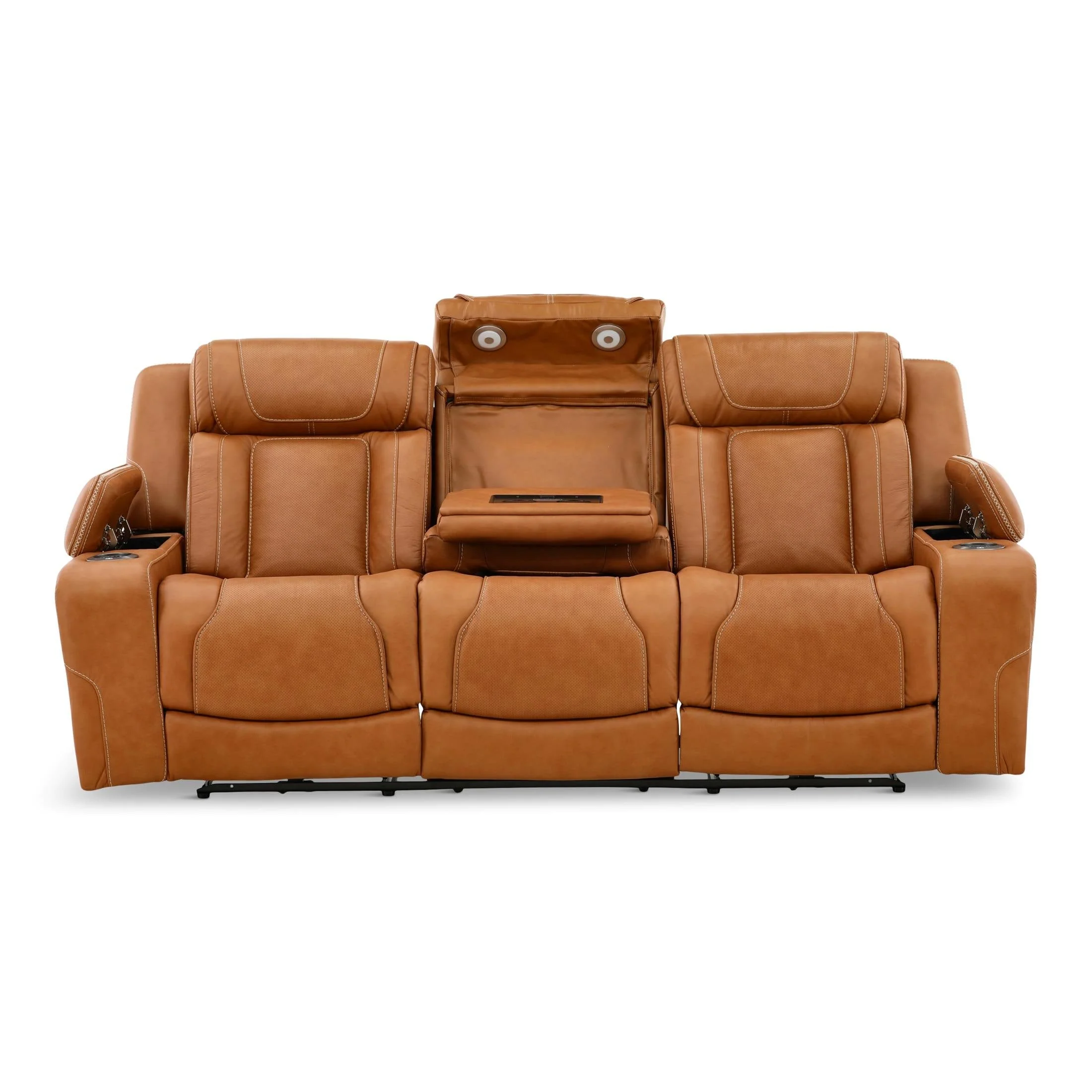 Denver Leather Power Reclining Sofa