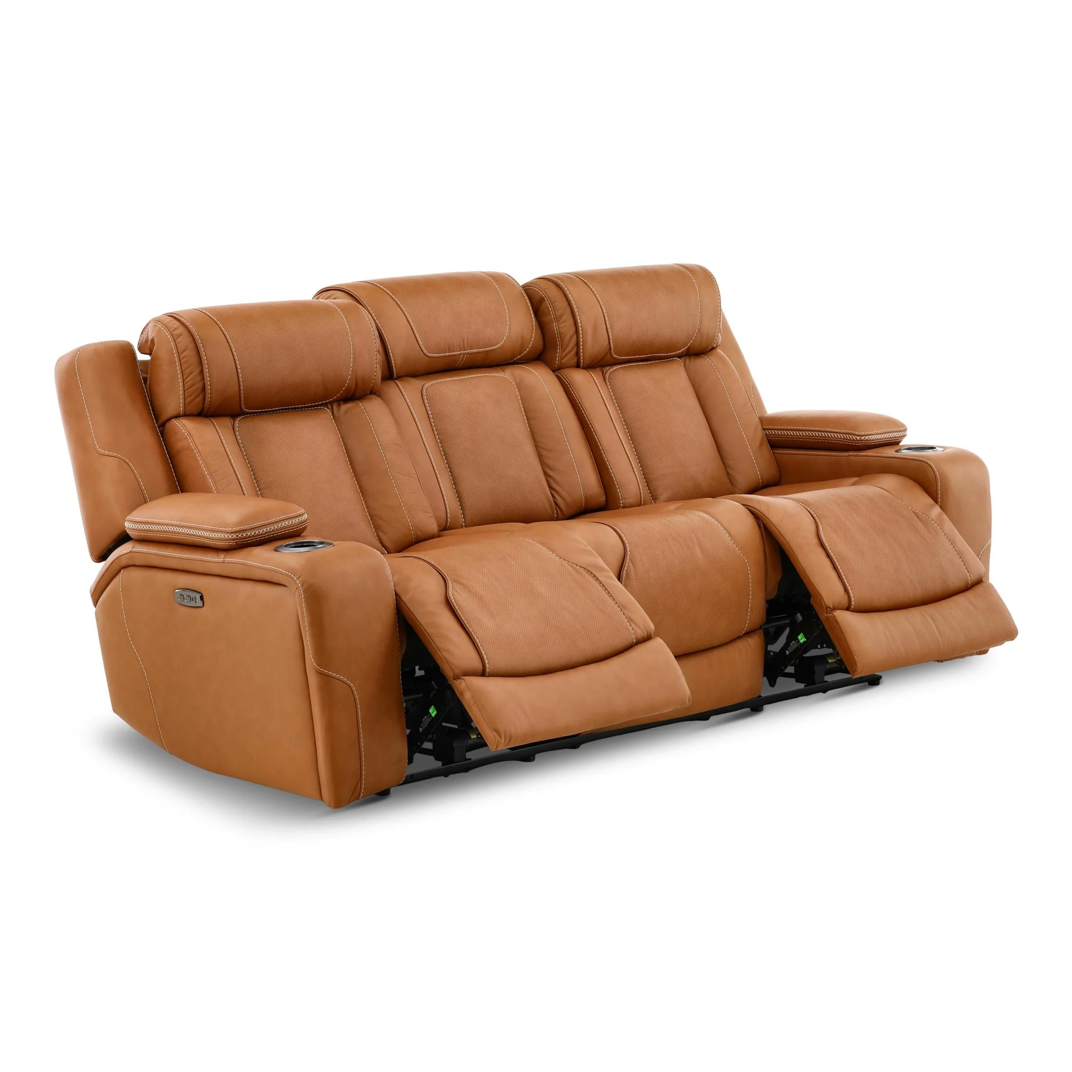 Denver Leather Power Reclining Sofa