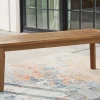 Ashley Janiyah Outdoor Patio Dining Bench