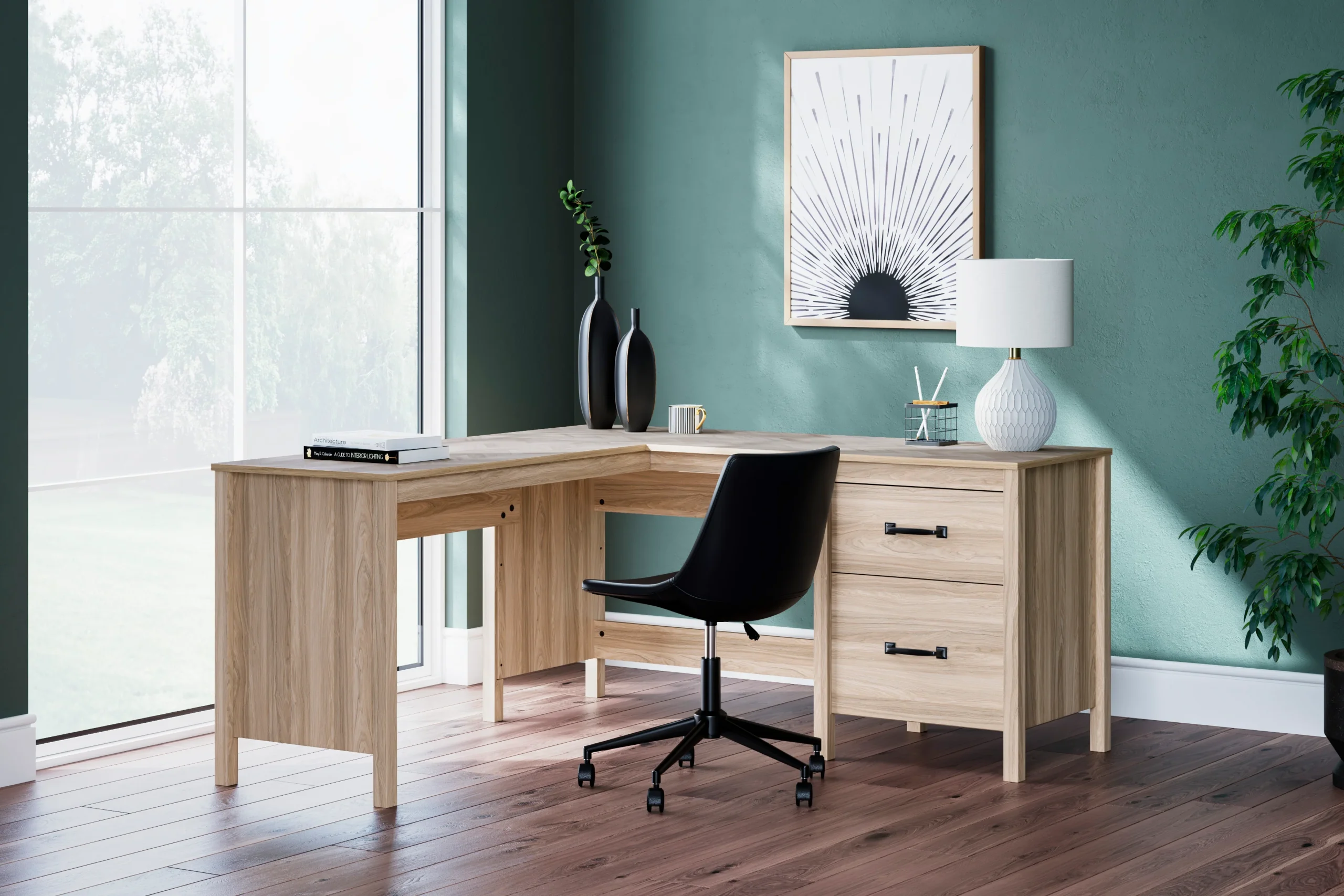 Battelle 60" Home Office Desk with Return