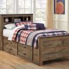 Trinell Twin Bookcase Bed with 2 Storage Drawers