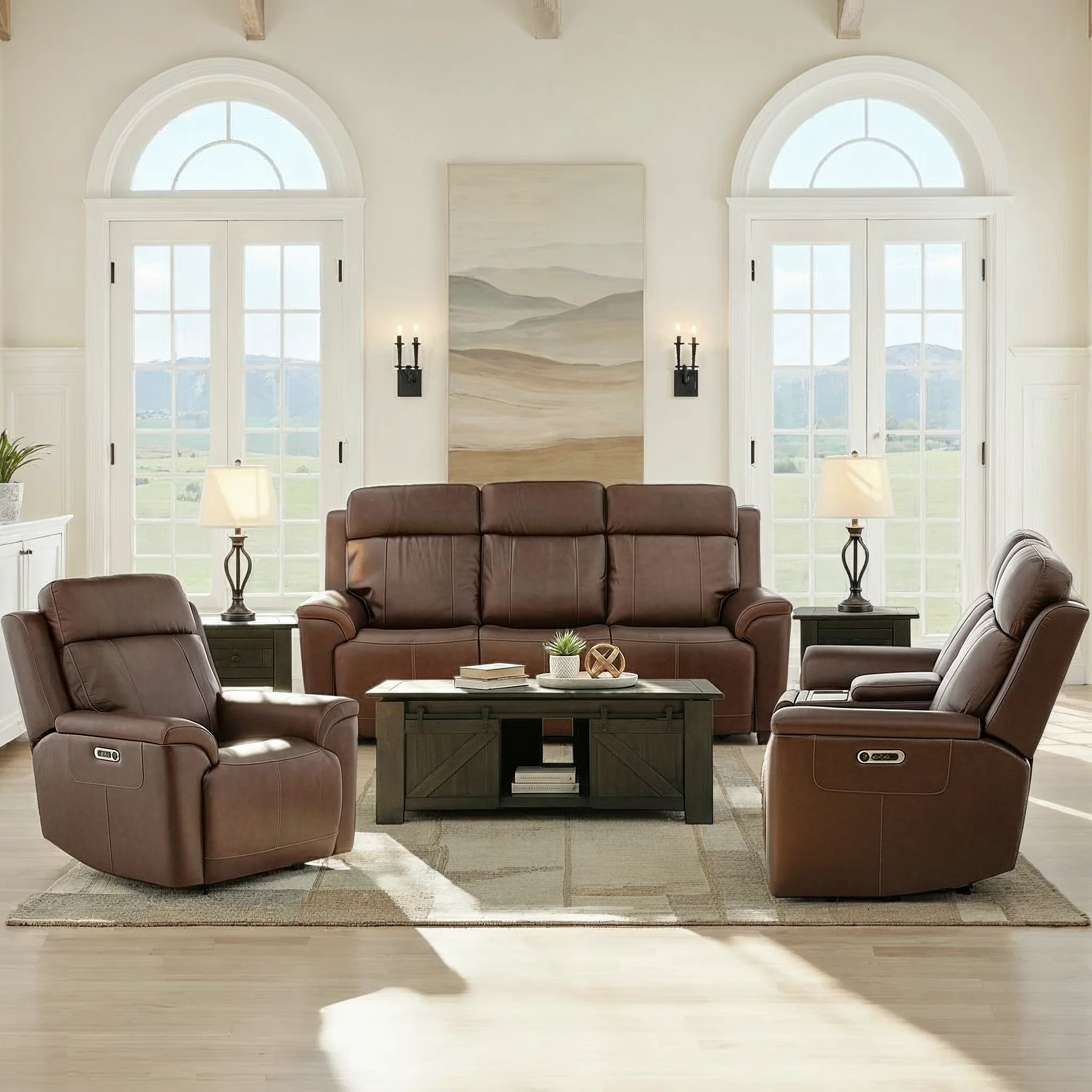 Flexsteel Adrian Leather Power Recliner