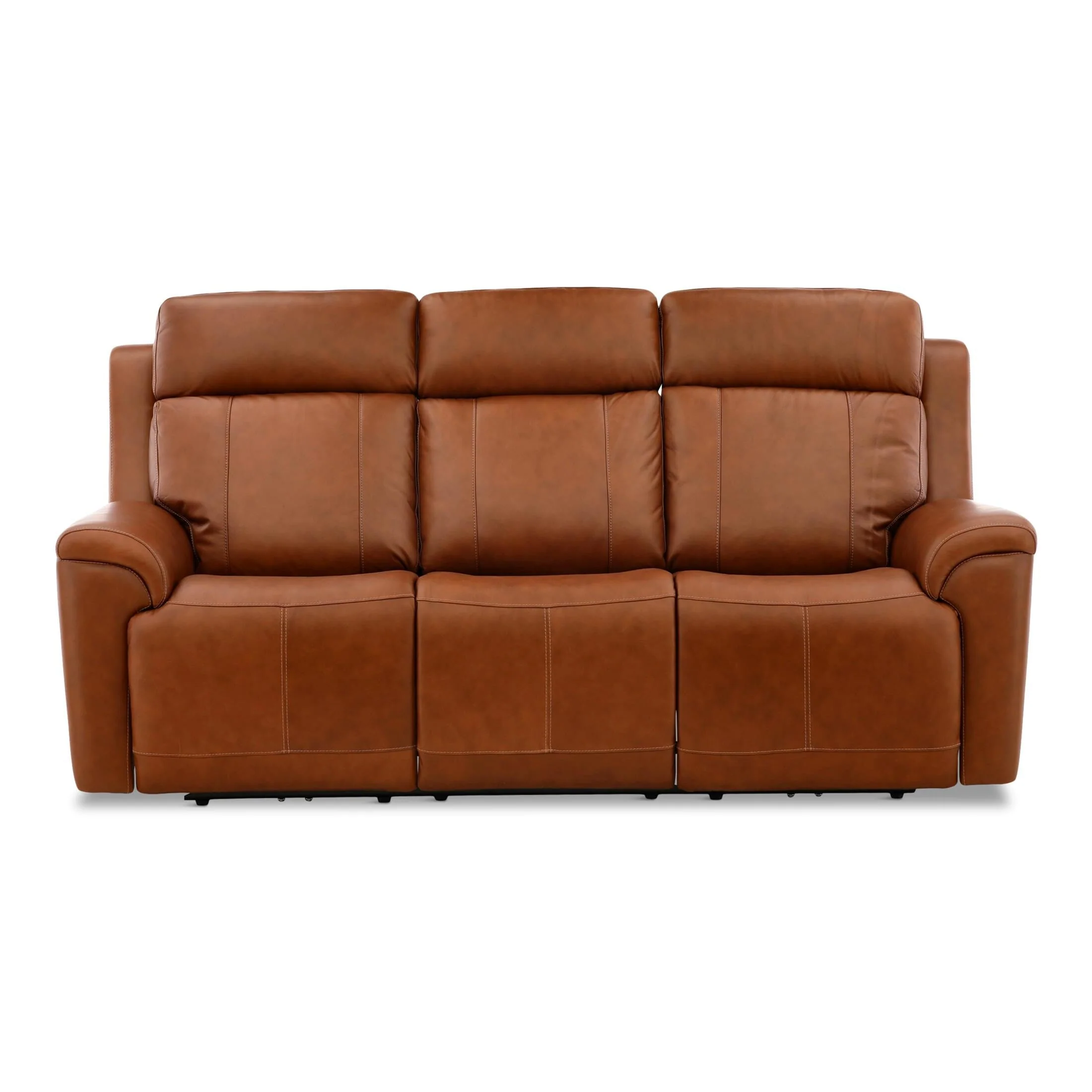 Flexsteel Adrian Leather Power Sofa with Drop Down Table