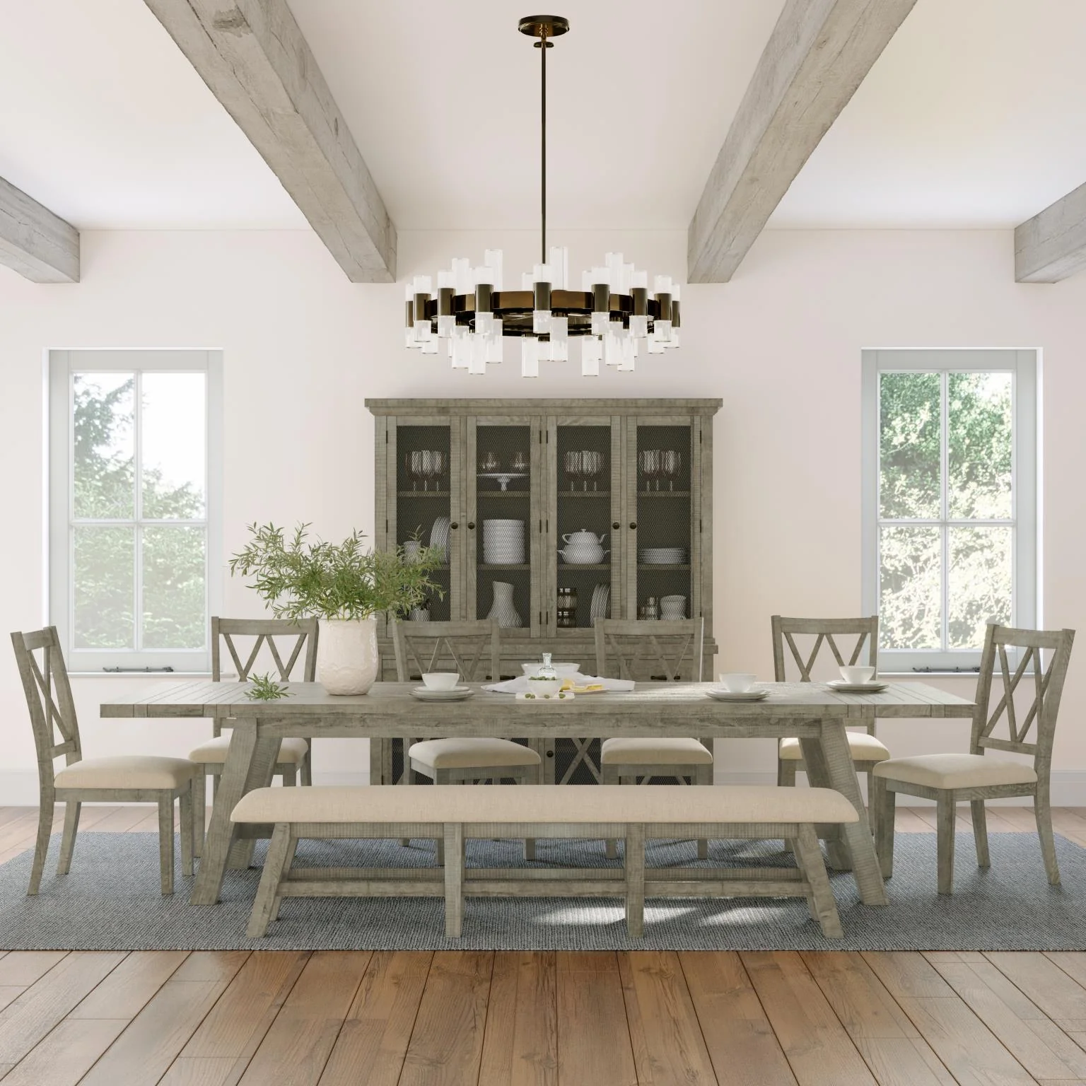 Hillsbridge Upholstered Dining Bench