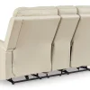 Dahlmoore Leather Power Reclining Console Loveseat