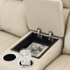 Dahlmoore Leather Power Reclining Console Loveseat